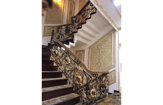 Cầu thang sắt nghệ thuật châu Âu MDSCA 19